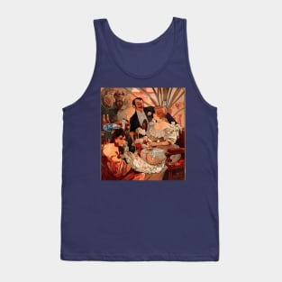 Biscuits and Champagne by A. Mucha Tank Top